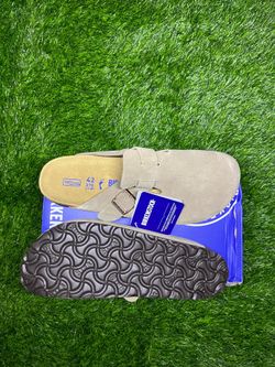 Brown clog sandals