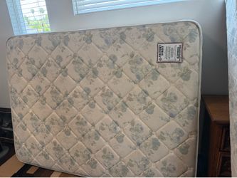Free Queen frame, box spring, mattress.   and matress