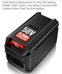 For Echo Tools Replacement Battery 58V High Capacity 5.0Ah Lithium lon CBP58V50