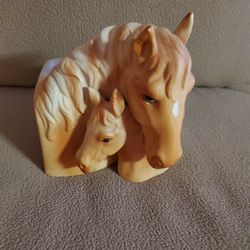 Vintage Double Horse Head Planter