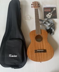 New Kmise Tenor Mahogany Ukulele W/case,strap,Instruction Book starter pack-New w/box. Beautiful Mahogany vintage Hawaiian ukulele
