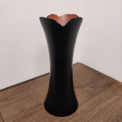 Modern Two-Tone Wooden Vase