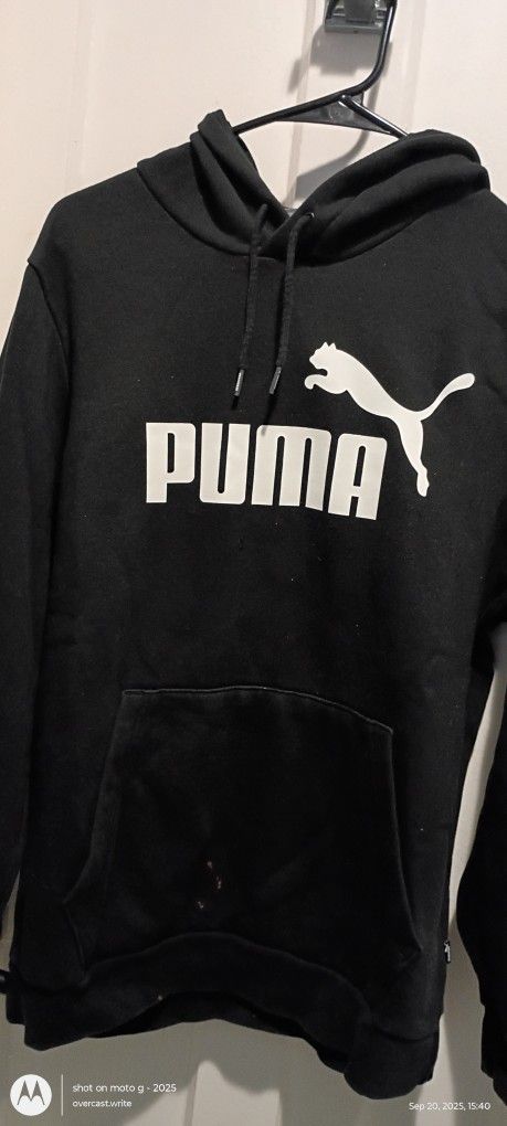black Puma hoodie