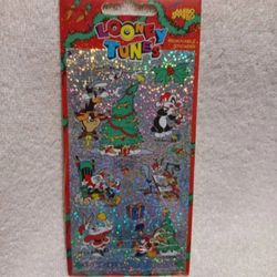 Vintage Looney tunes christmas removable stickers # 3