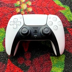 White Ps5 Dualsense Wireless Controller Fully Functional