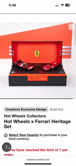 Hot Wheels Collectors Hot Wheels x Ferrari Heritage Set