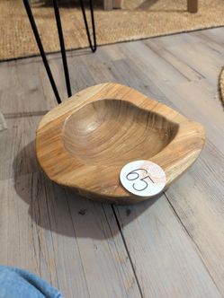 Handcrafted Teak Wood Decorative Bowl