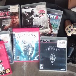 PS3 , 2 Controllers, 6 Games 