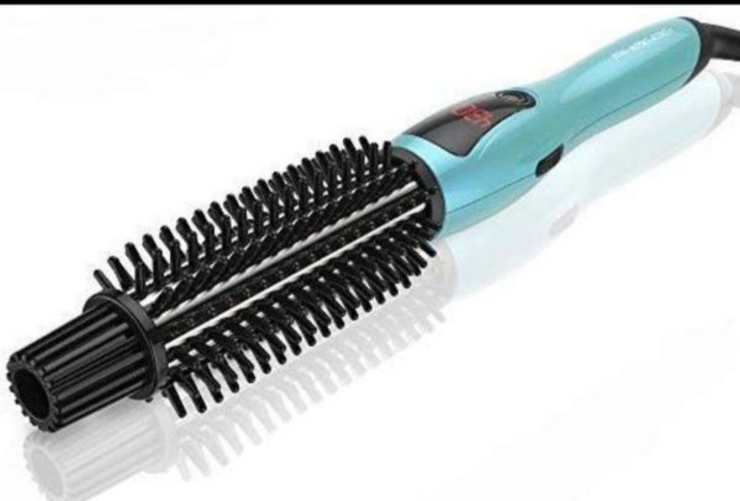 PHOEBE Curling Iron Brush, Dual Voltage Travel 1 Inch Ceramic Tourmaline Ionic