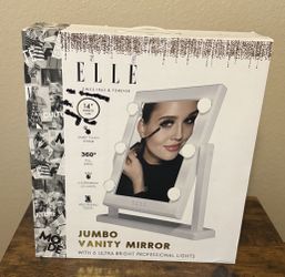 Elle Jumbo 14" Professional Makeup Vanity Mirror 6 Ultra Bright Lights
