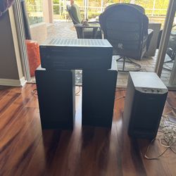 2 Speakers. Receiver, And Subwoofer