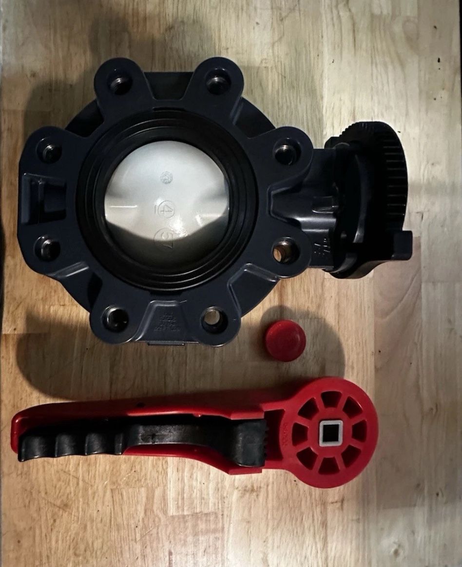 Asahi/American 4” Butterfly Valve Type 57l 8Bolts Holes