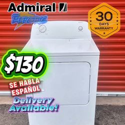 Admiral ⚡ Electric Dryer ⚡ 30-day Warranty 
