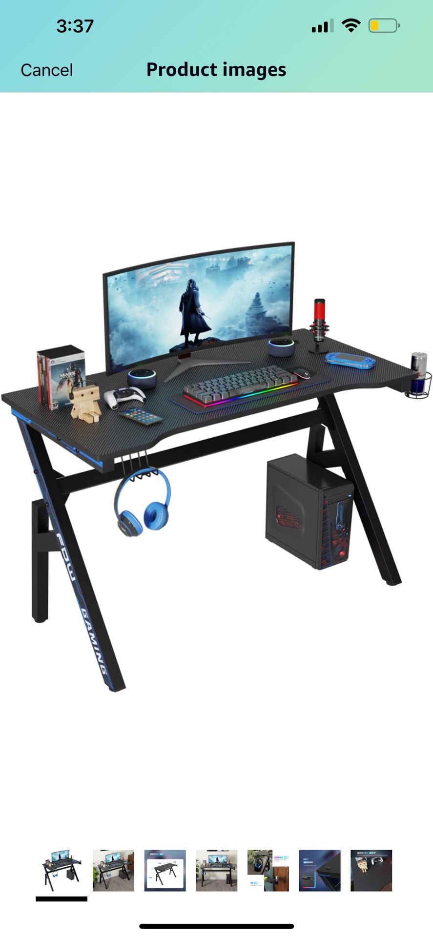 Gaming Computer Desk/Table (Used for 1.5 months) Move out sale by the end of April.