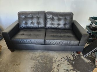 Black Leather Couch
