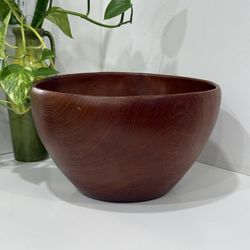 Vintage Large Teak Wood Bowl