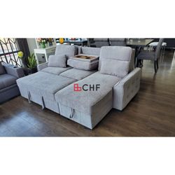 Reversible Sleeper  Sectional Sofa With Storage Chaise And Pull Out Bed  // Limited Time Offer 