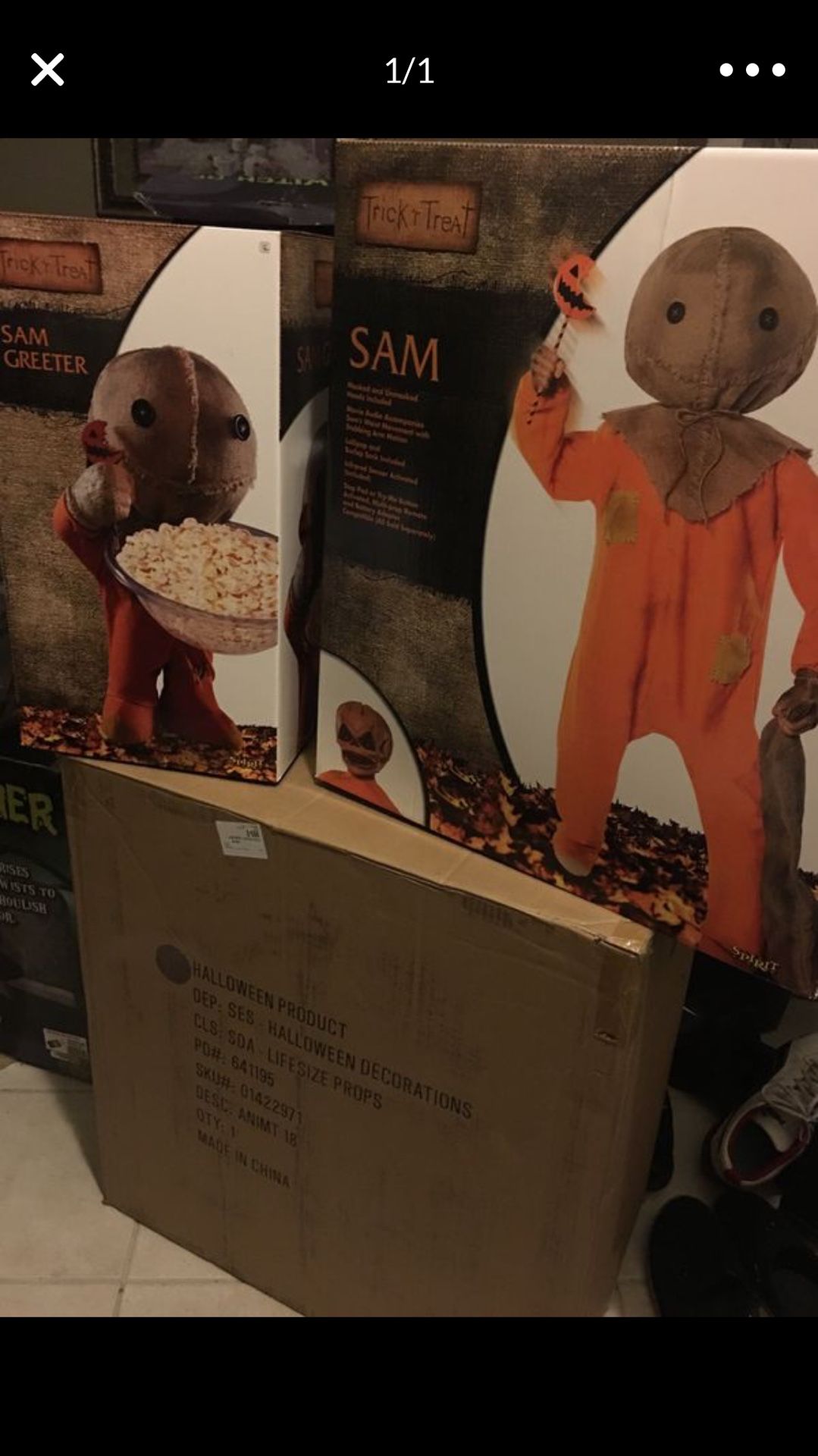 Halloween Sam Trick r Treat Animatronic & Greeter SOLD OUT!!!