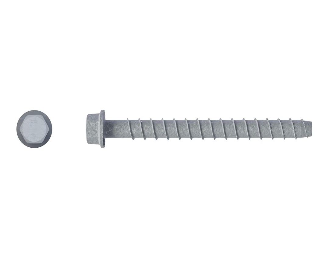 Simpson Strong-Tie THD50600HMG Titen HD 1/2 in. x 6 in. Mechanically Galvanized Heavy-Duty Screw Anchor (20-Qty)