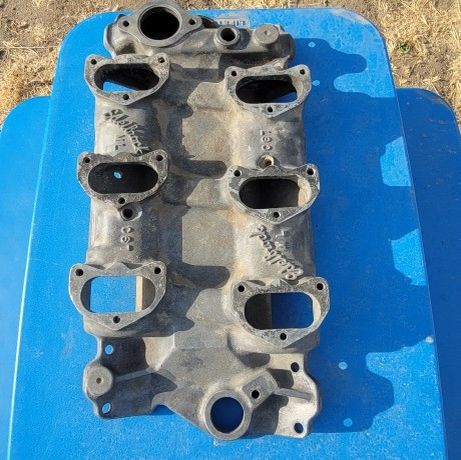 EDELBROCK 6 DEUCE 6x2 ML C67 SBC STROMBERG SMALL BLOCK CHEVY INTAKE MANIFOLD