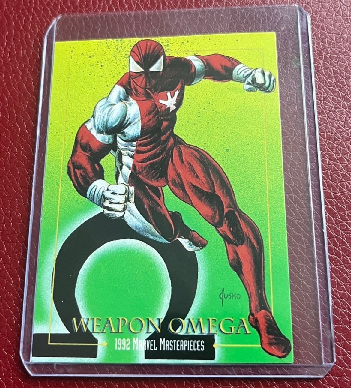 1992 MARVEL MASTERPIECES TRADING CARD WEAPON OMEGA #96 RJS