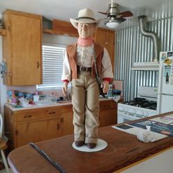 JOHN  WAYNE  Original VINTAGE Doll. Like  NEW.. NOW  $30.00!!!  WAS
