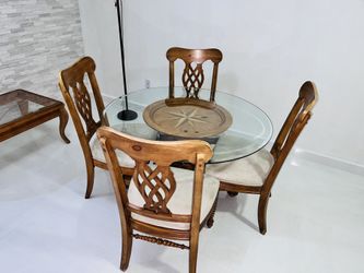 Dinner Table, Lamp And Coffe Table