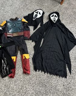 Three Dress up costumes Sizes Star Wars 5/6   black One S