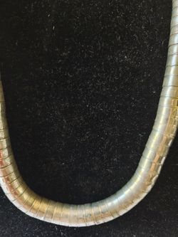 Silver Omega Chain Necklace