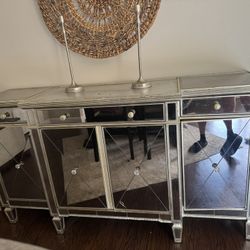 Mirrored  Dresser Or Time Piece 