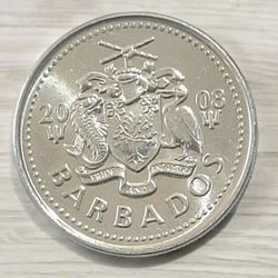 Barbados 2008 25 Cent Coin