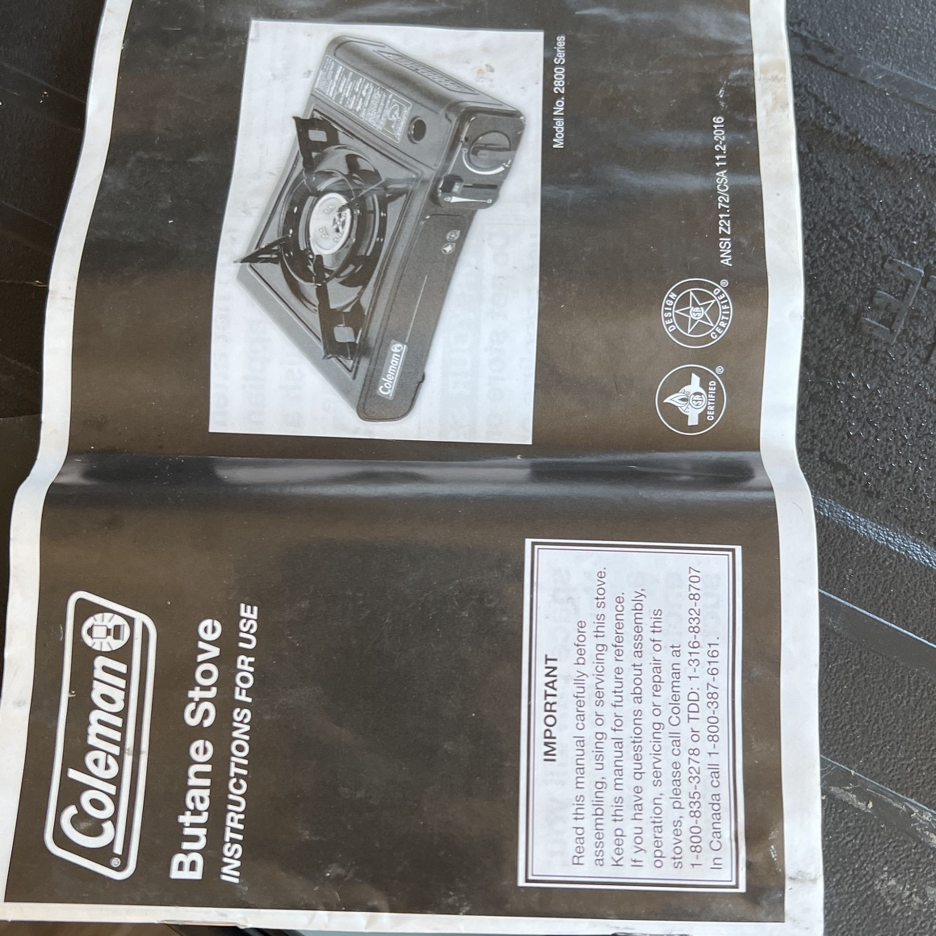 Butane Stove For Camping Or Other Outdoor Activities
