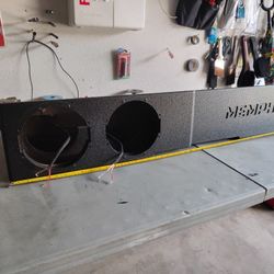 SubS Box MEMPHIS PORTED TEXTERED LIKE NEW FOR 2 8INCHES READY TO INSTALL SUBS 