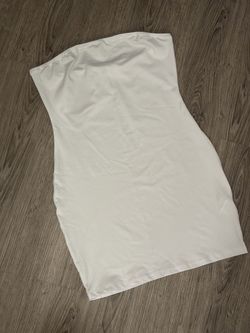 White tube dress SIZE-LARGE