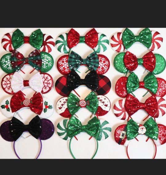 Christmas Mickey Minnie Ears 