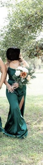 Green party dress