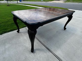 Large dinning room wood table