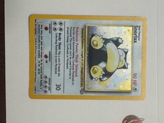 Snorlax jungle holo