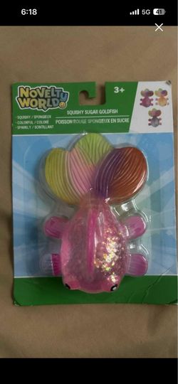New squishy colored sugar mult color goldfish jumbo squishy multi colored ducks over 5”