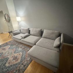 Gray Couch Sofa IKEA Soderhamn 