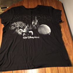 Disney Parks Size 3X Black And Glitter Shirt 
