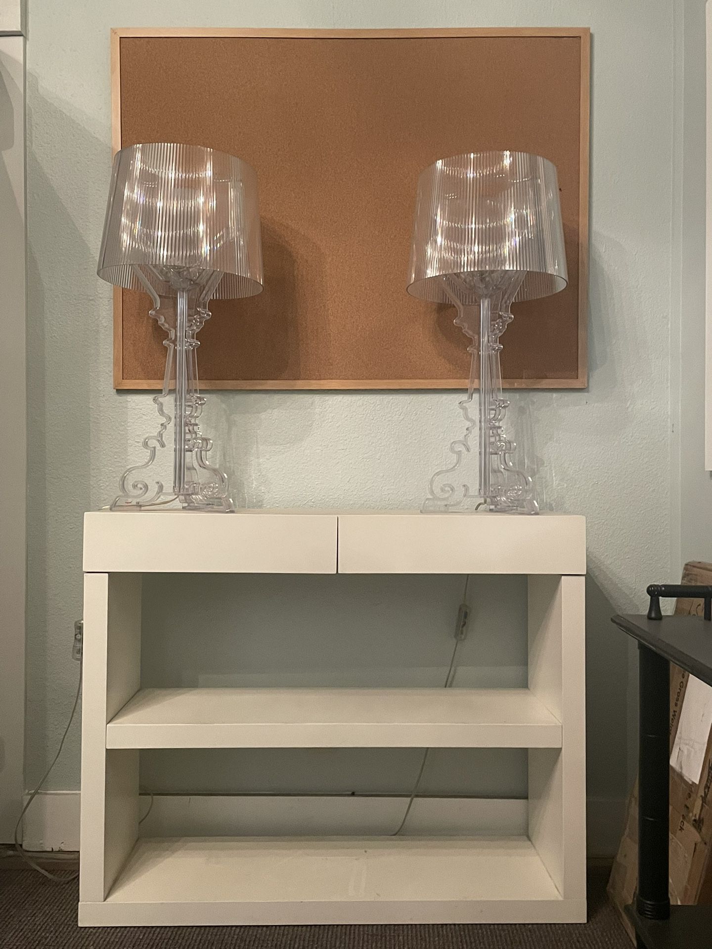 IKEA White Wooden Console Tables 