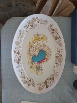 Vintage Turkey Plater By Apollo Ware
