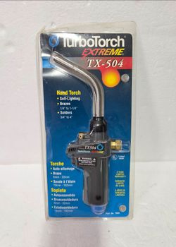 New Turbo Torch Extreme TX- 504 Hand Torch Self Lighting Brazes Solders Torch