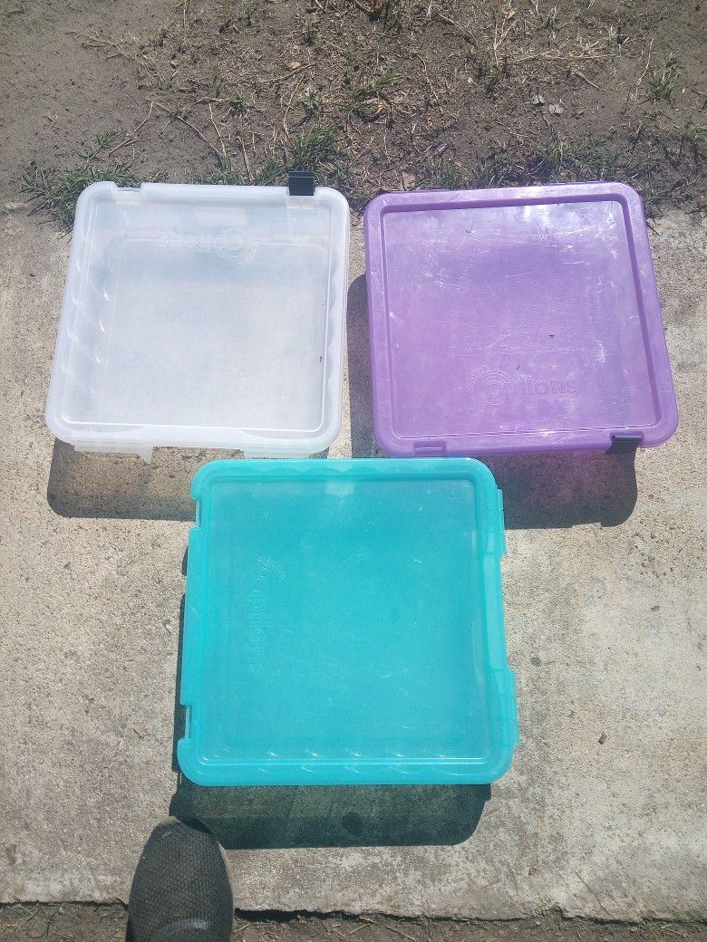 !! 3 Storage Containers Firm Price 