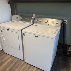 Maytag top load washer and gas dryer