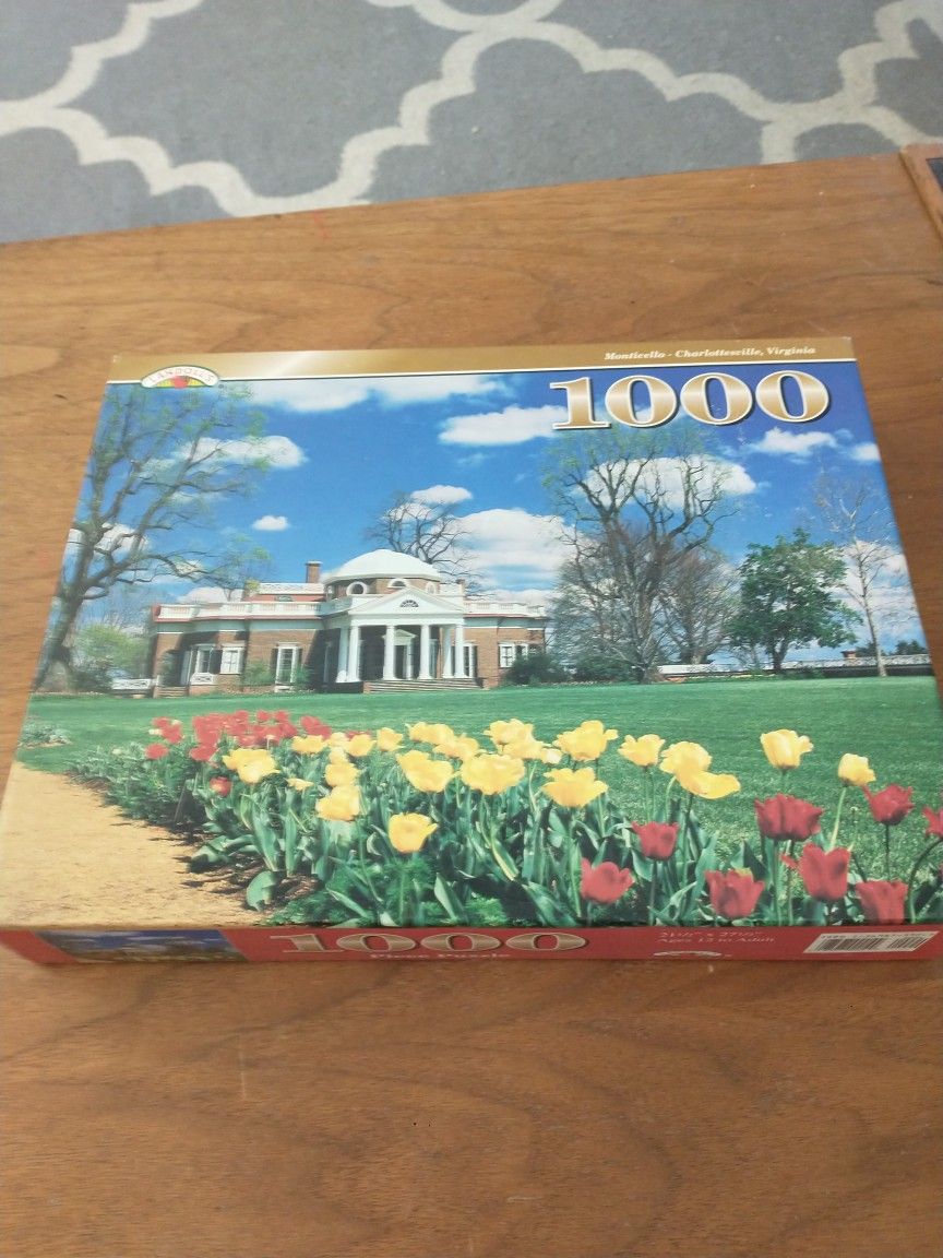 New 1000 piece puzzle "Monticello-Charlottesville, Virginia" landscape 21.5x27.5