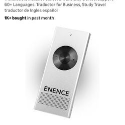Enence PRO Language Translator Device, Real-Time Voice Translation, Instant Pocket Al Translator Dev