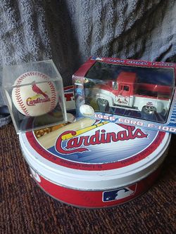 Cardinals Tin Can Baseball And Vintage Truck 