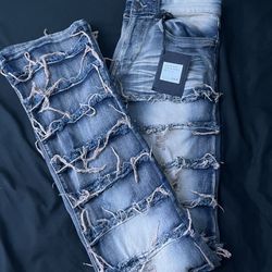 Stacked Jeans